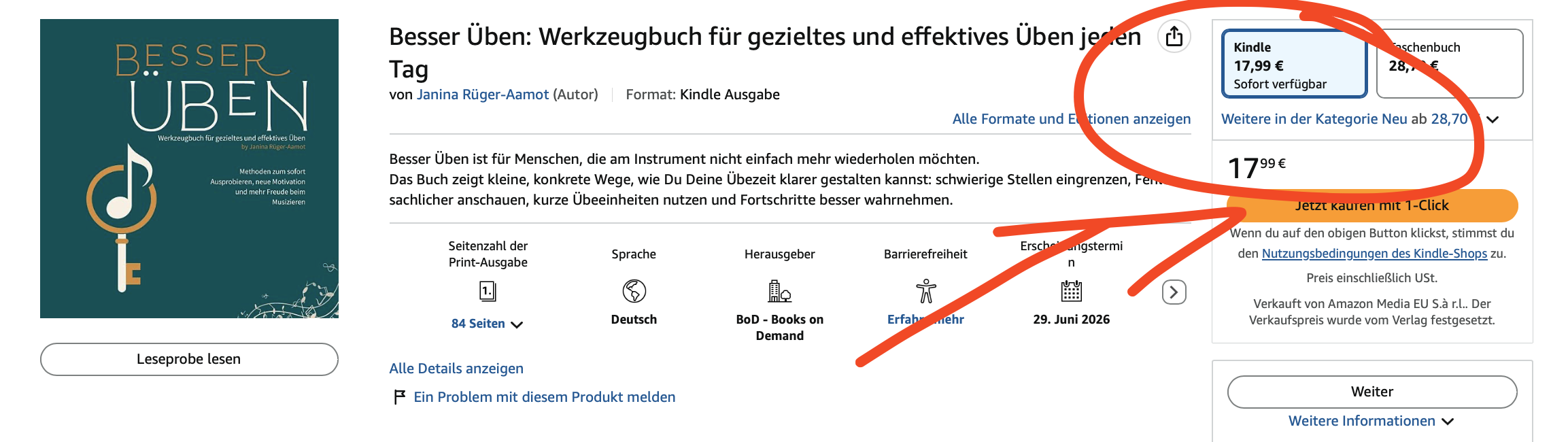 Besser Üben gibt es jetzt auch als E-Book.